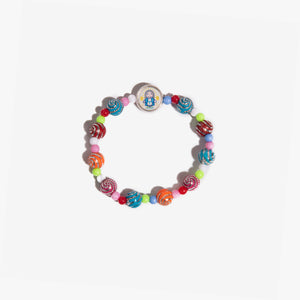  Bracciale colorato con elastico per bambini in plastica - Galleria Mariana