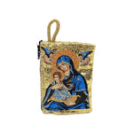 Pochette religiosa della Madonna delle Ombre blu piccola - Galleria Mariana