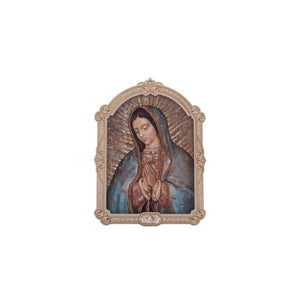 Quadro in legno smaltato della Vergine di Guadalupe - Galleria Mariana