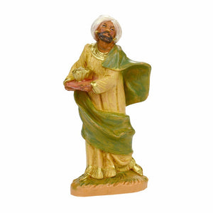 Re moro Baldassarre dei Re Magi n. 96 per presepe Fontanini di 9,5 cm - Galleria Mariana