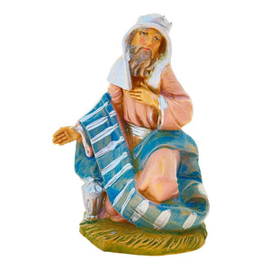 Re mulatto Gaspare dei Re Magi n. 95 per presepe Fontanini di 9,5 cm - Galleria Mariana