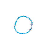 Rosario bracciale con agata brasiliana blu da 3 mm - Galleria Mariana