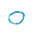 Rosario bracciale con agata brasiliana blu da 6 mm - Galleria Mariana