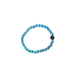 Rosario bracciale con agata brasiliana turchese blu da 6 mm - Galleria Mariana