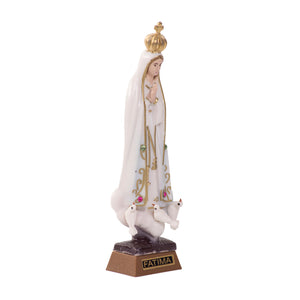 Particolare Statua della Madonna di Fatima 9 cm - Galleria Mariana