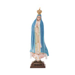 Statua segnatempo della Madonna di Fatima 25 cm - Galleria Mariana