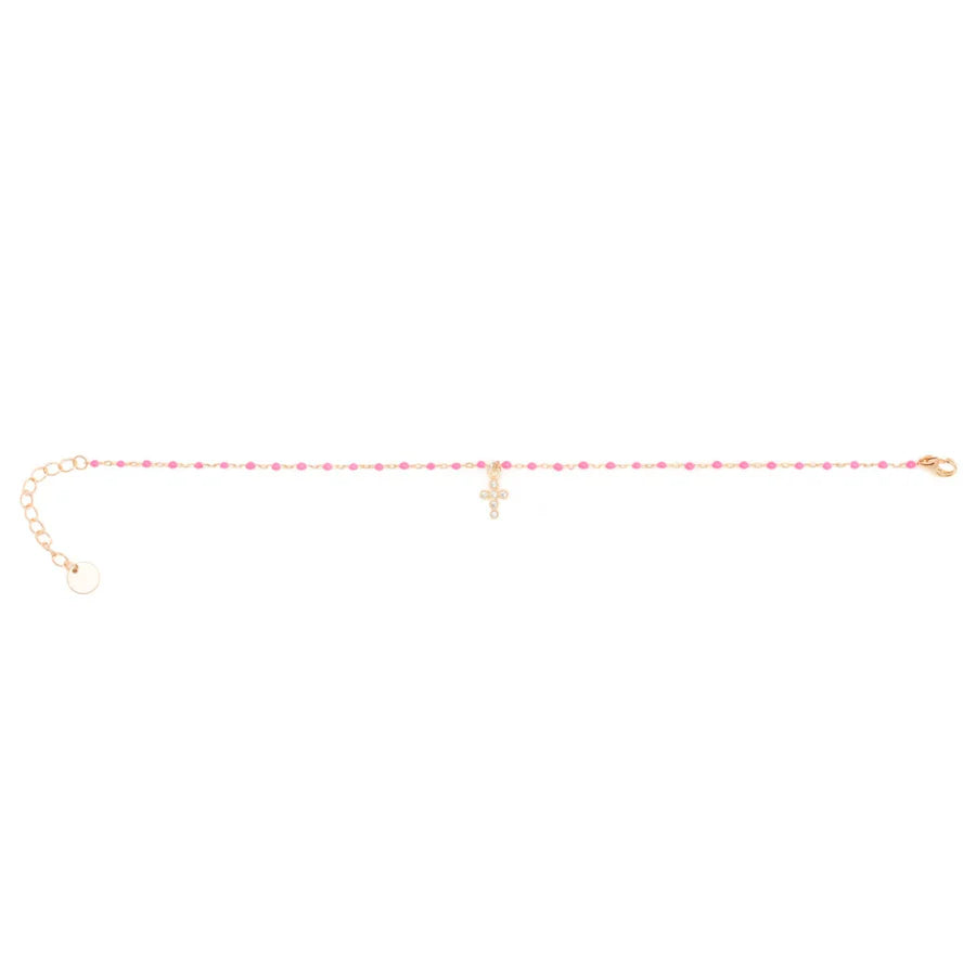 Bracciale Icona CRUCIS - fuxia - Galleria Mariana
