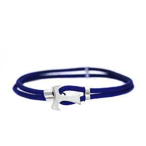 Bracciale Icona VINCULUM FIDEI tessuto blu - Galleria Mariana