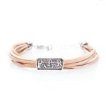 Bracciale PRECEM Pater pelle beige - Galleria Mariana