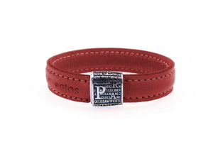 Bracciale PRECEM Pater rodio brunito rosso - Galleria Mariana