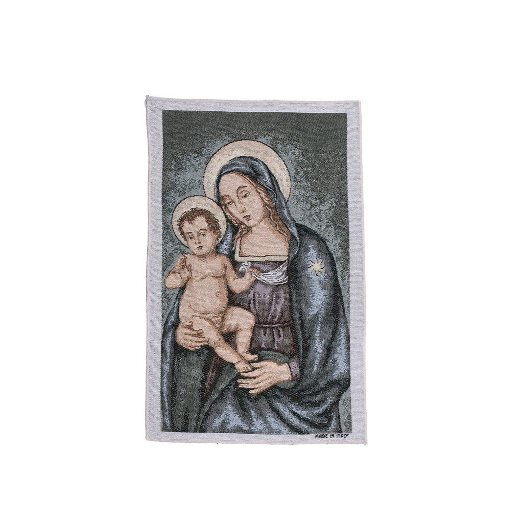 Arazzo in tela d'oro della Madonna col bambino - Galleria Mariana