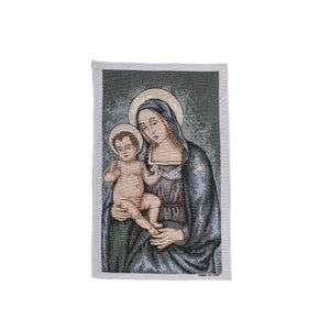 Arazzo in tela d'oro della Madonna col bambino - Galleria Mariana