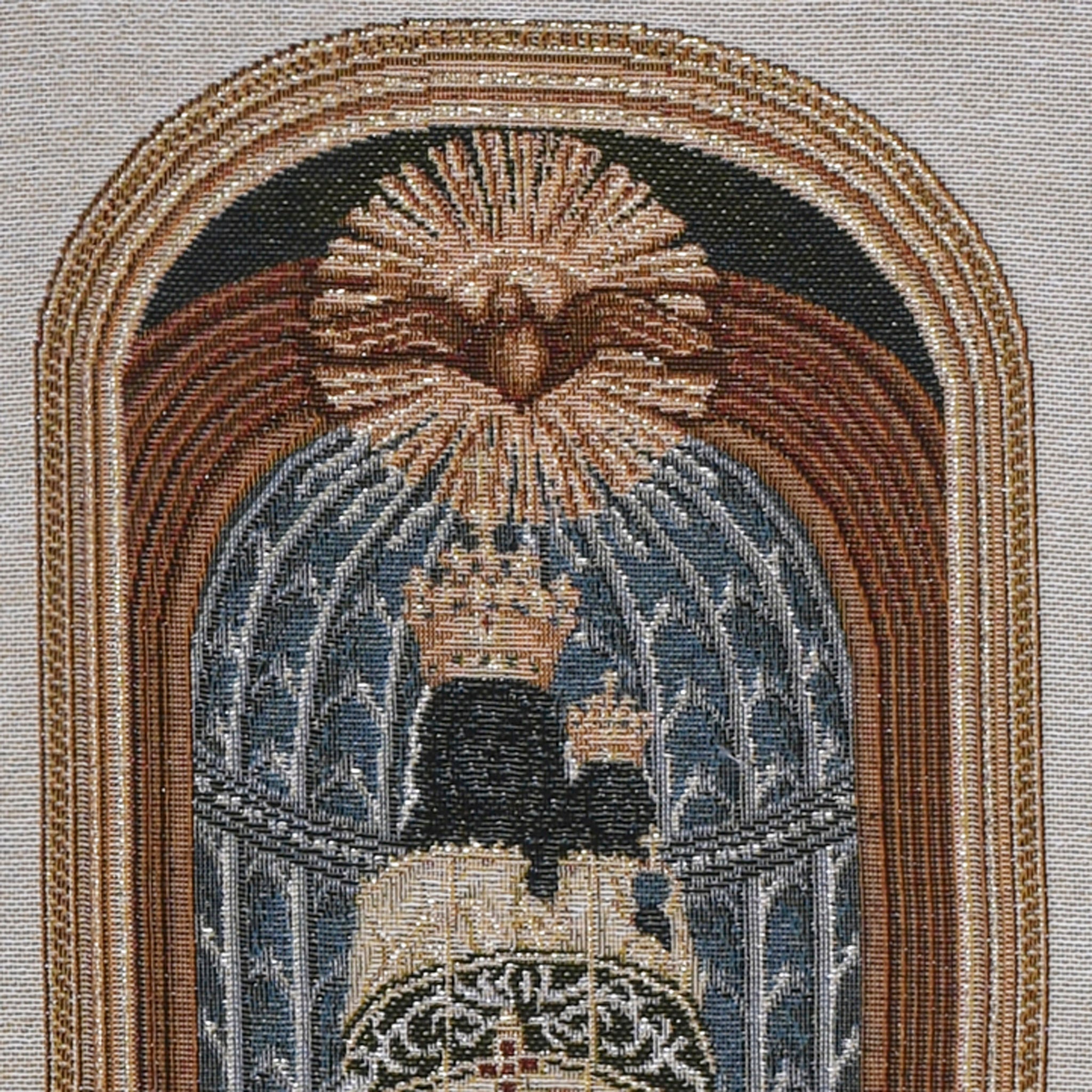 Particolare Arazzo in tela d'oro della Madonna di Loreto - Galleria Mariana