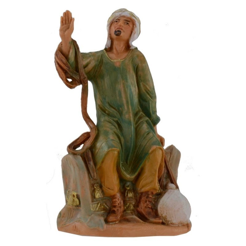 Cammelliere orientale seduto con sella n. 925 per presepe Fontanini di 9,5 cm - Galleria Mariana