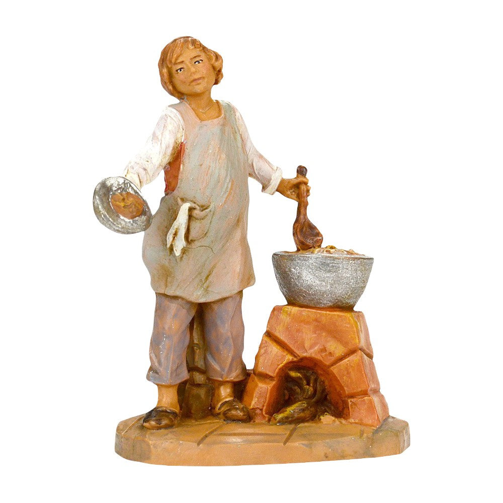 Pastore cuoco n. 833 per presepe Fontanini di 9,5 cm - Galleria Mariana