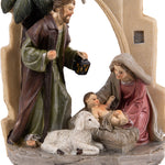 Particolare Statua in resina e marmo della Natività con sfondo dell'Egitto - Galleria Mariana