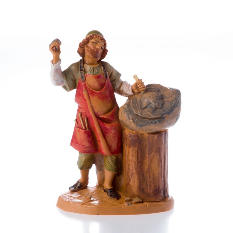 SCULTORE N. 165 PER PRESEPE FONTANINI 12 CM Galleria Mariana